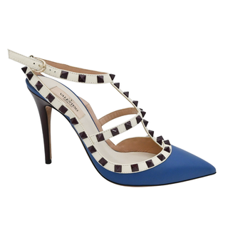 VALENTINO GARAVANI | Colorblock Rockstud Cage Pumps