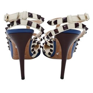VALENTINO GARAVANI | Colorblock Rockstud Cage Pumps