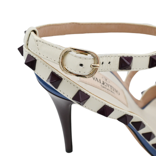 VALENTINO GARAVANI | Colorblock Rockstud Cage Pumps