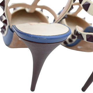 VALENTINO GARAVANI | Colorblock Rockstud Cage Pumps