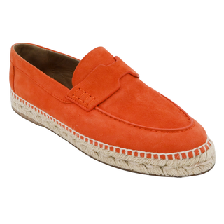 HERMES | Trip Orange Suede Espadrilles