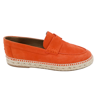 HERMES | Trip Orange Suede Espadrilles