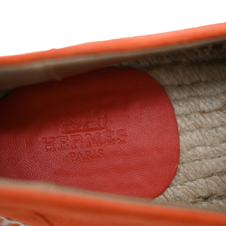 HERMES | Trip Orange Suede Espadrilles