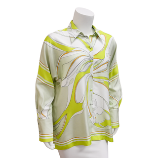 TORY BURCH | Twisty Flower Silk Blouse