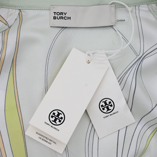 TORY BURCH | Twisty Flower Silk Blouse