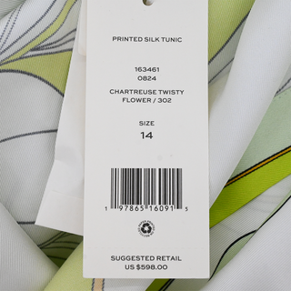 TORY BURCH | Twisty Flower Silk Blouse
