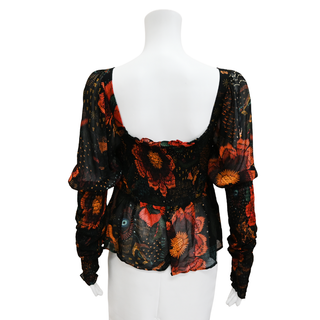 FARM RIO | River Creatures Chiffon Blouse