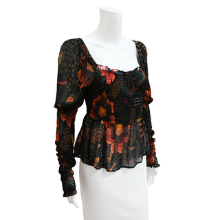 FARM RIO | River Creatures Chiffon Blouse