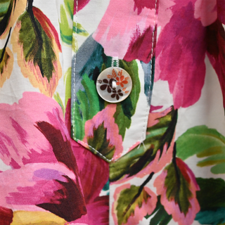 FARM RIO | Painted Flowers Off-White Romper