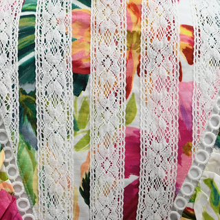 FARM RIO | Painted Flowers Off-White Romper