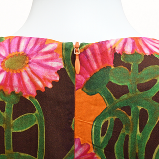 LA DOUBLE J. | Orange Gerber Floral Swing Dress