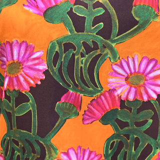 LA DOUBLE J. | Orange Gerber Floral Swing Dress