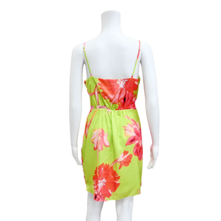 MILLY | Liliana Cosmos Chartreuse Multi Dress