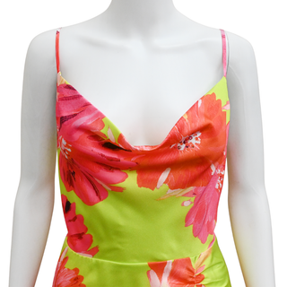 MILLY | Liliana Cosmos Chartreuse Multi Dress