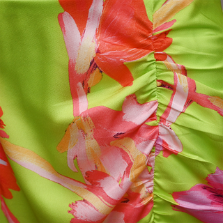 MILLY | Liliana Cosmos Chartreuse Multi Dress