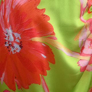 MILLY | Liliana Cosmos Chartreuse Multi Dress