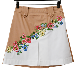 VIVETTA | Floral Applique Mini Skirt