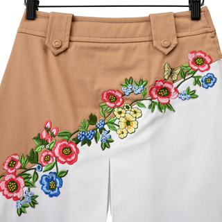 VIVETTA | Floral Applique Mini Skirt