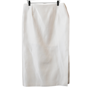 THE ROW | Kanita Ivory Layered Satin Skirt