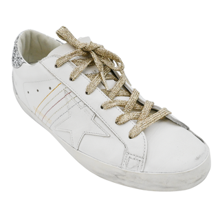GOLDEN GOOSE | White Leather Super-Star Sneakers