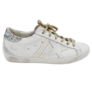 GOLDEN GOOSE | White Leather Super-Star Sneakers