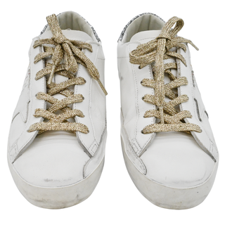 GOLDEN GOOSE | White Leather Super-Star Sneakers