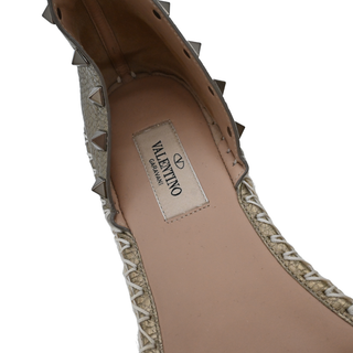VALENTINO GARAVANI | Metallic Rockstud Espadrille Platforms