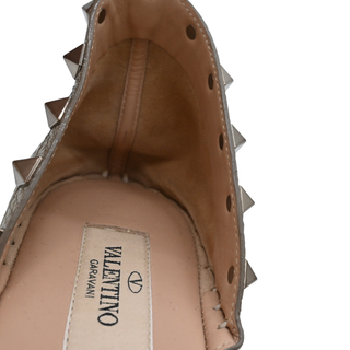 VALENTINO GARAVANI | Metallic Rockstud Espadrille Platforms
