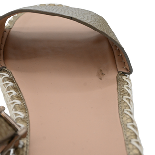 VALENTINO GARAVANI | Metallic Rockstud Espadrille Platforms