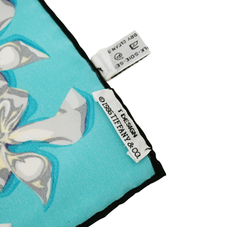 TIFFANY & CO | Ribbon Print Silk Scarf
