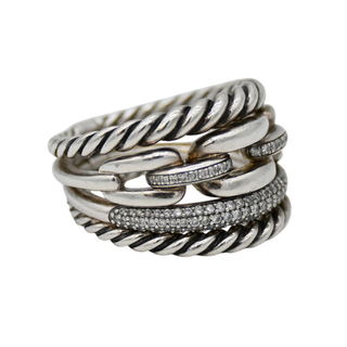 DAVID YURMAN | Wellesley Pave Diamond Four-Row Ring