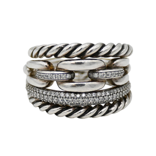 DAVID YURMAN | Wellesley Pave Diamond Four-Row Ring