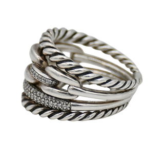 DAVID YURMAN | Wellesley Pave Diamond Four-Row Ring