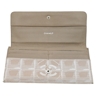 CHANEL | Travel Line Fabric Continental Flap Wallet