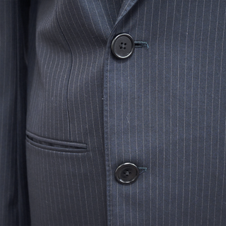 CELINE | Navy Blue Pinstripe Wool Blazer