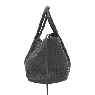 BOTTEGA VENETA | Black Intrecciato Pinacoteca Reversible Shoulder Bag