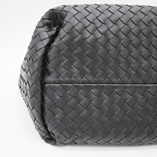 BOTTEGA VENETA | Black Intrecciato Pinacoteca Reversible Shoulder Bag