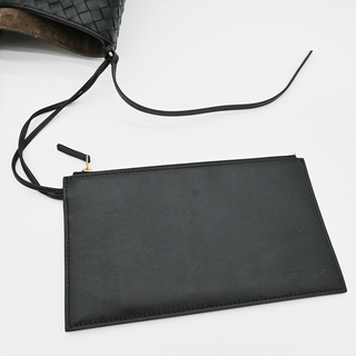 BOTTEGA VENETA | Black Intrecciato Pinacoteca Reversible Shoulder Bag