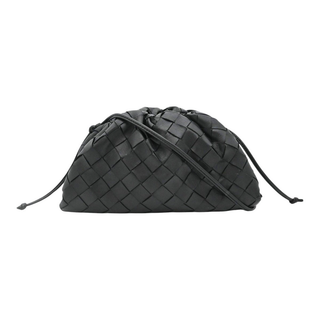 BOTTEGA VENETA | Black Intrecciato Mini Pouch Bag
