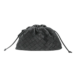BOTTEGA VENETA | Black Intrecciato Mini Pouch Bag