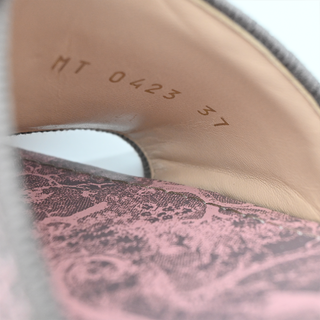 CHRISTIAN DIOR | Pink Toile de Jouy Voyage Dway Heeled Slides