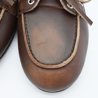 MIU MIU | Brown Leather Deck Shoes