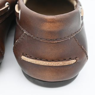 MIU MIU | Brown Leather Deck Shoes