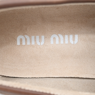 MIU MIU | Brown Leather Deck Shoes