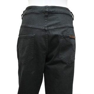BRUNELLO CUCINELLI | Faded Black Cropped Raw Edge Jeans