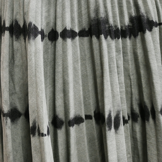 DIOR | Olive & Black Tie-Dye Pleated Midi Skirt