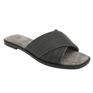 BRUNELLO CUCINELLI | Crisscross Monili Slide Sandals