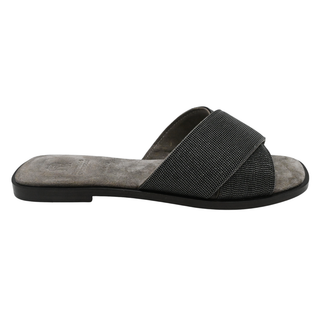 BRUNELLO CUCINELLI | Crisscross Monili Slide Sandals