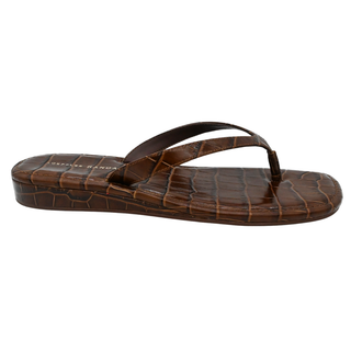 LOEFFLER RANDALL | Lina Croc-Embossed Thong Sandals