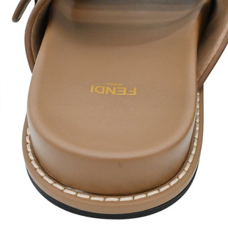 FENDI | Feel Brown FF Fabric Slides